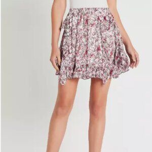 NEW IRO Printed Tide Mini Skirt, Size 36, US Small
